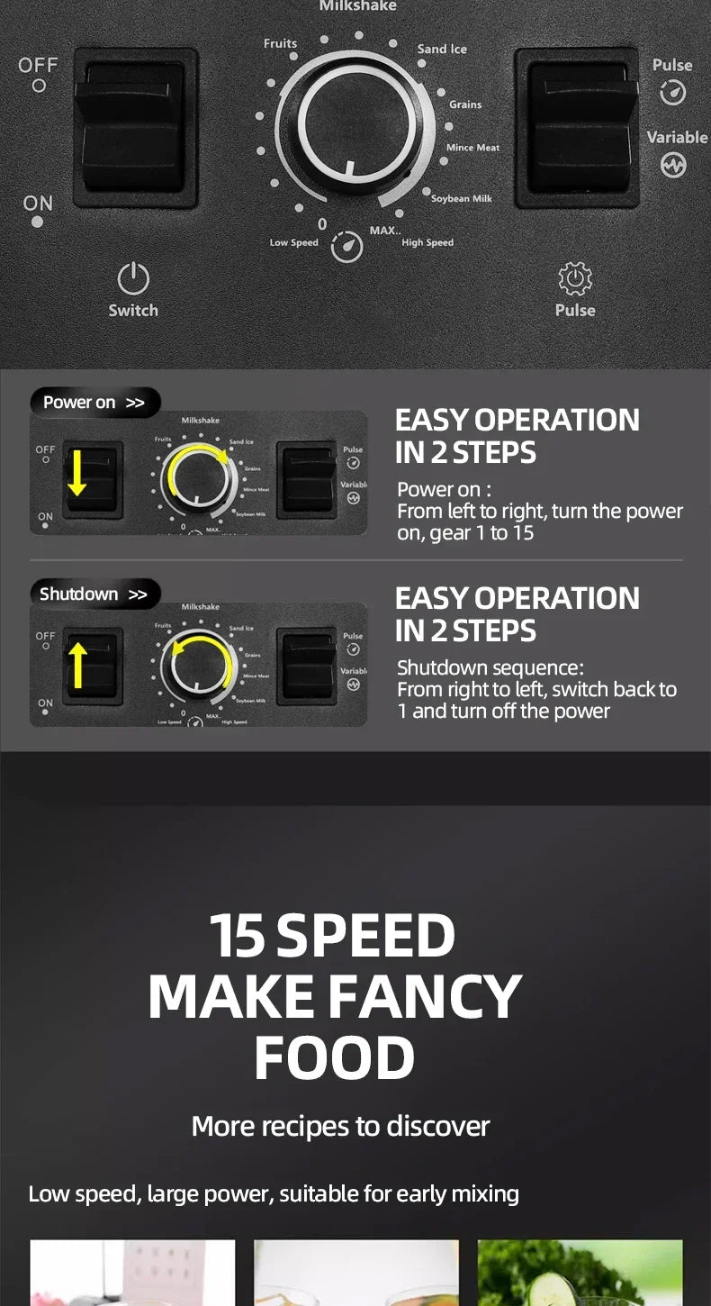 Balashov 2-in-1 High-Power Blender