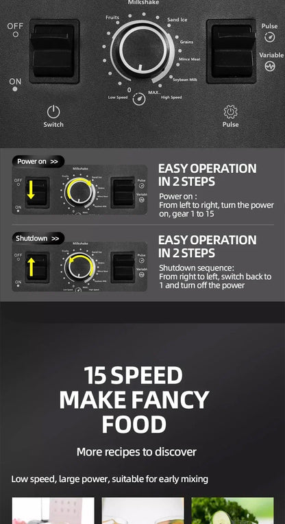 Balashov 2-in-1 High-Power Blender