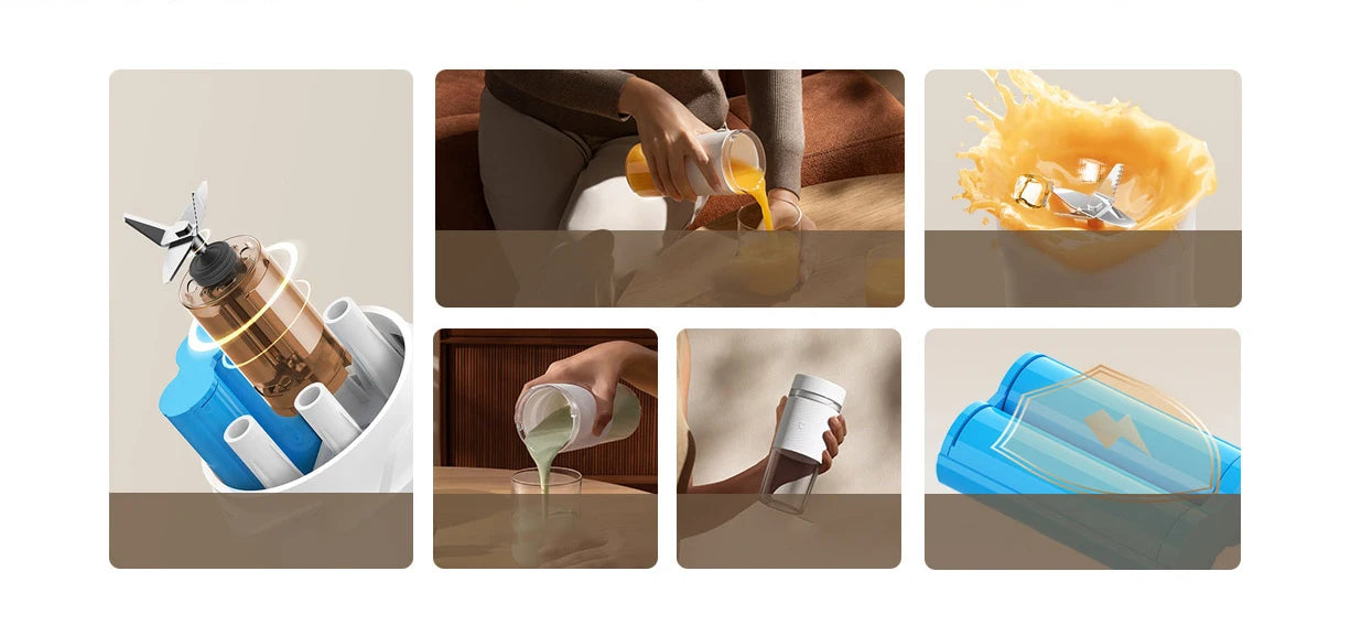 Xiaomi Mijia Portable Blender 2 – 300ml Quick-Juice Mixer