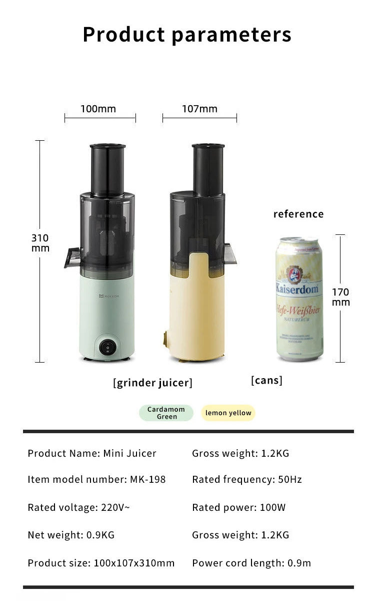 Mokkom Mini Cold Press Juicer