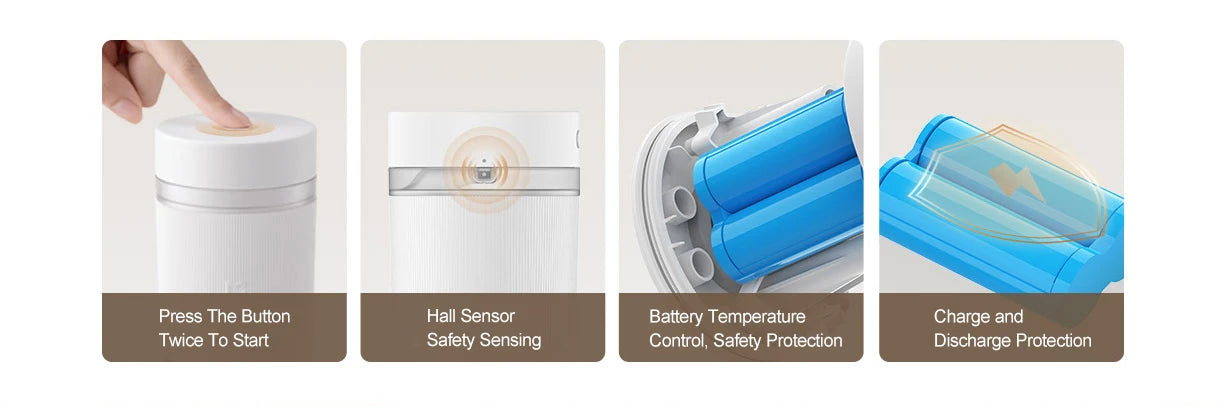 Xiaomi Mijia Portable Blender 2 – 300ml Quick-Juice Mixer